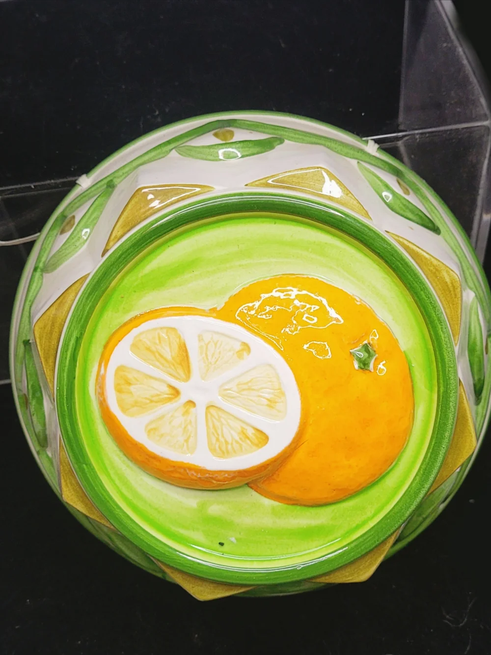 Vintage Tasteseller Sigma Orange Citrus Ceramic Mold Wall Art